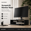 NOVERA™ ScreenLift Monitor Riser – Dual-Level Desk Elevation System